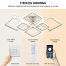 Axyaa Modern LED Ceiling Lamp with App & Remote Control for Home Lighting