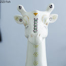 Axyaa Giraffe Ceramic Vase: Aesthetic Desk Decoration and Floral Arrangement