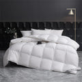 Axyaa Luxe Goose Down Quilt | Fluffy Queen King Size Duvet with Cotton Shell