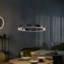 Axyaa Smart Dimming Circle Rings Chandelier for Living Room Décor