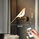 Axyaa Nordic Bird Wall Light 360° Rotation, Rotatable Sconce for Bedroom and Parlor