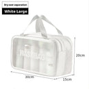 Axyaa Travel Toiletry Storage Bag: Portable PVC Organizer for Cosmetics, Toiletries & Makeup