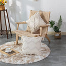 Axyaa Cotton Tufted Cushion Cover: Retro Living Room Decor Pillowcase