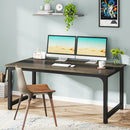 Axyaa 63” Executive Desk: Modern Business Furniture with Thicken Frame