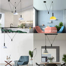 Axyaa Nordic Adjustable LED Pendant Lights for Kitchen and Dining Room Decor