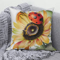 Sunflower Decorative Pillow Cover by Axyaa | Sofa, Car, Living Room Decoration