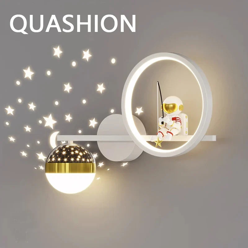 Axya Astronaut Star Projector LED Wall Lamp for Kids' Bedroom