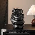 Axyaa Ceramic Threaded Vases for Table Decor & Flower Arrangements