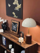 Axyaa Retro Wooden Table Lamp Postmodern LED Desk Light
