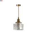 Axyaa Nordic Decor LED Pendant Lights Clear Glass Modern Loft Brass Hanging Lamp