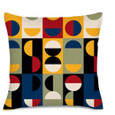 Geometric Pattern Pillow Covers by Axyaa for Sofa, Bedroom, Car - Digital Print, Stylish