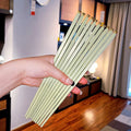 Axyaa Alloy Non-Slip Chopsticks Set - Good Luck Love Reusable Party Tableware