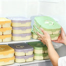 Axyaa Compartment Food Storage Container | Stackable Refrigerator and Freezer Box