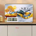 Axyaa Perpetual Calendar Desktop Clock Silent Home Office Ornament