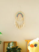 Macrame Rainbow Wall Hanging Decor for Stylish Home Interiors by Axyaa