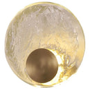 Axyaa Crystal Round Wall Lamp for Bedroom and Living Room Lighting