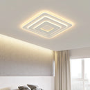 Axyaa Rectangular LED Chandeliers: Modern Minimalist Nordic Ceiling Lights