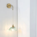 Axyaa Flower Glass LED Wall Lamps - Nordic Style Bedroom Lighting Fixtures