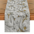 Swan 3D Table Runner for Kitchen Dining Decor by Axyaa