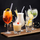 Glass Straws Set for Smoothies & Cocktails - Axyaa Eco-Friendly Reusable Straws