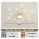 Axyaa Spiral LED Ceiling Lamp: Modern Designer Light for Living Room, Dining, Bedroom
