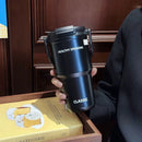 Axyaa Stainless Steel Double Drinking Thermos Vacuum Tumbler with Straw Cup