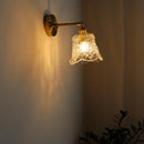 Axyaa Retro LED Wall Light Glass Copper Applique – Home Decor & Bedside Lamp