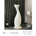 Axyaa White Ceramic Vases, Dried Flower Arrangers, TV Wall Grilles, Entrance Cabinet Decor