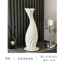 Axyaa White Ceramic Vases, Dried Flower Arrangers, TV Wall Grilles, Entrance Cabinet Decor