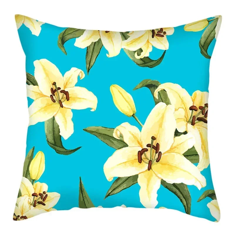 Spring Flower Cushion Cover by Axyaa - 45x45cm