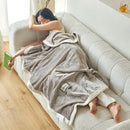 Axyaa Soft Flannel Blanket: All Season Lightweight Coral Fleece Throw for Sofa, Bed