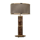 Axyaa Nordic Marble Fabric Gold Table Lamp - Vintage Style for Bedside Office Hotel