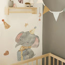 Axyaa Bear Giraffe Elephant Wall Stickers | Kids Room Nursery Boy Decoration Decal