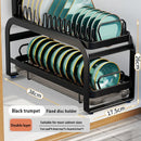 Axyaa Pull-out Dish Drainer Storage Rack for Kitchen Sink Cabinet - Organizer Holder