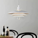 Axyaa Nordic LED Circular Chandelier Pendant Light for Living Room Indoor Lighting