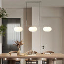 Nordic White Glass Pendant Lights by Axya - Modern Living Room Chandelier