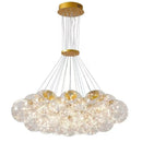 Axyaa Glass Ball LED Chandeliers for Modern Living Rooms, Bedrooms, and Dining Rooms