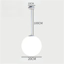 Axyaa Glass Ball Pendant Light - Modern Design for Home Decor & LED Fixture