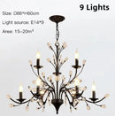 Axyaa Branch Crystal Chandelier: Modern Black Gold Ceiling Lamp for Living Room, E14 Candle Fixture