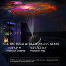 Axyaa Galaxy Projector: 13 HD Galaxy Discs for Large Star Projection Area