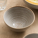 Axyaa Brown Thread Ceramic Bowl Set for Household, Japanese Restaurant, Noodles, Salad
