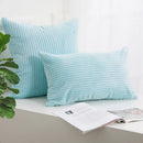 Axyaa Corduroy Striped Cushion Cover for Home Decor