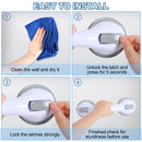 Axyaa Strong Grip Bath Handle | Heavy Duty Suction Cup Handrail for Seniors