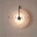 Axyaa Modern Marble Wall Sconces LED Surface Mount Black Lighting