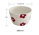 Axyaa Ceramic Rice Bowl | Small Household Dessert Soup Salad Oat Yogurt Breakfast Bowl