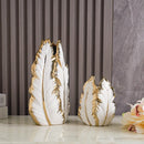 Axyaa Nordic Gold Ceramic Vases - Luxury Living Room Decor
