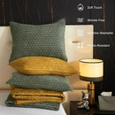 Axyaa Velvet Quilt Bedding Set King Size Luxurious Lightweight Comforter Coverlet