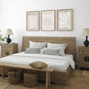 Bohemian Neutral Matisse Canvas Print Set for Bedroom Decor by Axyaa