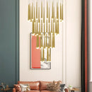 Axyaa Nordic Duplex LED Chandelier, Villa Pendant Lights for Circular Staircase & Living Room