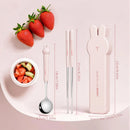 Axyaa Kids Stainless Steel Cutlery Set with Box - 3/4PCS